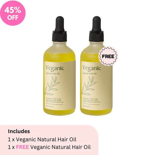 زيت Veganic Natural Hair Growth Oil الطبيعي 100%